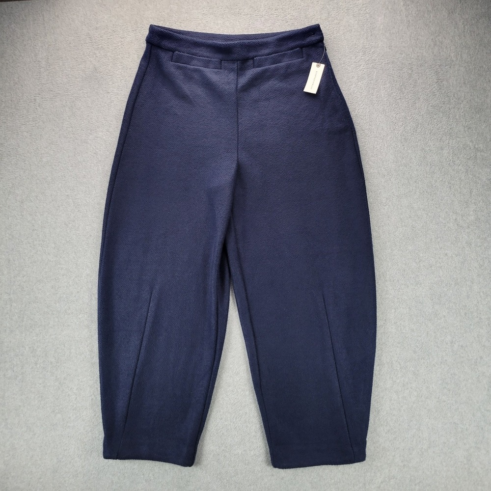 Anthropologie Maeve Soft Draped Jodhpur Pants Navy Blue‎ NWT Womens Size M